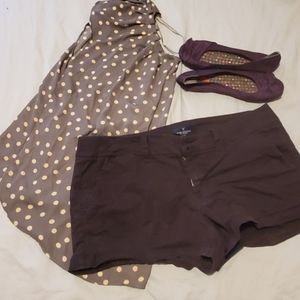 Purple ballet flats in 7.5